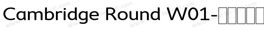 Cambridge Round W01字体转换